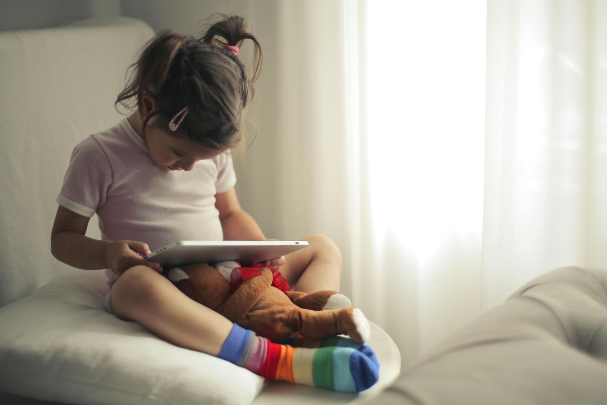 child using a tablet