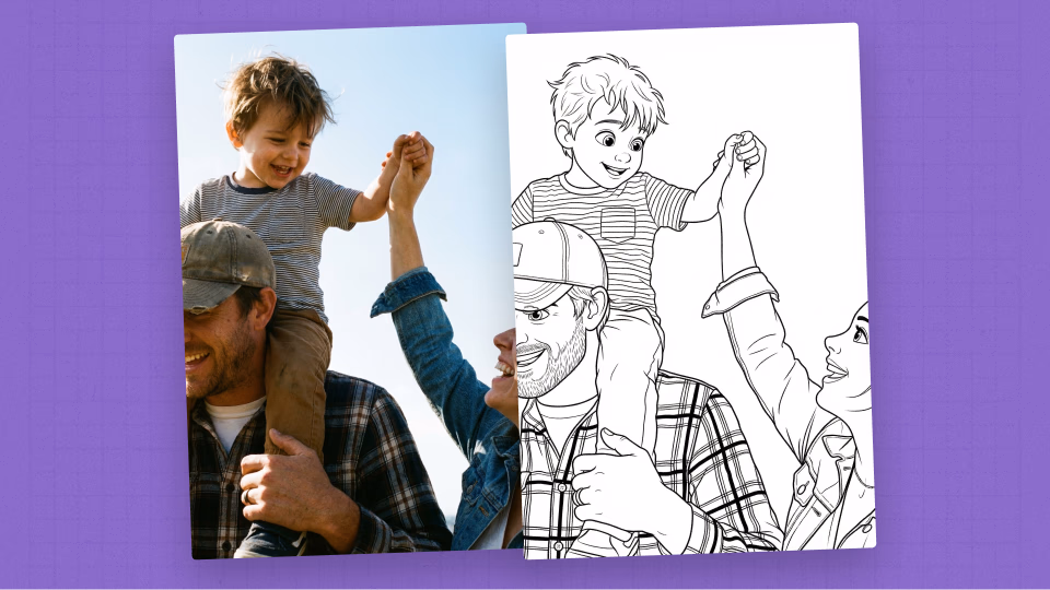 How to Turn a Kid's Photo Into a Coloring Page (3 Simple Steps)